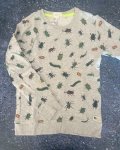 H&m Grey Bugs Sweater 8 10Y