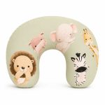 Feeding Pillow Cover And Inner Safari Animals With Green Background In Stock