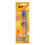 Orange Fine Ballpen 2 Blue+ 1 Pencil
