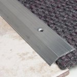 Carpet Floor Trim Flat Silver Alum 830MM