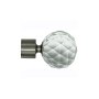 Matoc Designs Finial For 25MM Curtain Pole - Crystal Ball Silver Pack Of 2