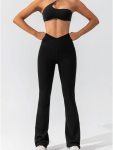 High Waisted Yoga Set - Black - Small