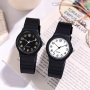 Casual Black And White Electronic Watch For Boys And Girls