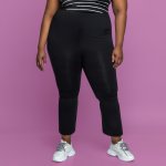 Plus Size Joy & Ash Hi Rise Kick Flare Leggings - Black