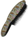 Prescott Finishing Hairbrush Classic Oval Teddy Bear Pattern – Ergonomic ABS Handle Soft Bristles for Long Medium Thick