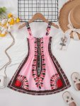 Boho Style Girls Ethnic Cami Dress Summer Clothes Beach Vacation Hawaii Gift