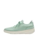 Fitflop Womens Super-q Crystal-trim Knit Slip-on Laced Sneakers Mint Whisper - 8.5