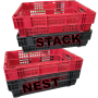 Nest & Stack Freezer Crate Black