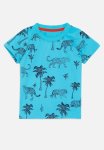 PoP Candy Printed Crew Neck Tee - Aqua Blue