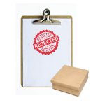 Shiny Wooden Hand Stamp 30X30MM