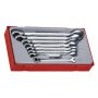 Teng Tools 8PC Ratcheting Combination Spanner Set With 13 Degree Offset