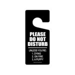 Honey Dew Gifts Please Do Not Disturb 4 Inch By 9 Inch Aluminum Door Sign Hanger Funny Room & Bedroom Decor - HDG-1641