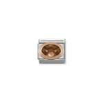 Classic Rose Gold & Cz Smoky Link