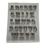 1PC Alphabet Transparent Rubber Seal Stamps Retro Rubber Clear Stamp For Cards Making Diy Scrapbooking Photo Journal Album Decor