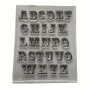 1PC Alphabet Transparent Rubber Seal Stamps Retro Rubber Clear Stamp For Cards Making Diy Scrapbooking Photo Journal Album Decoration