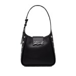 K signature Hobo Stud Bag -black Embellishment.