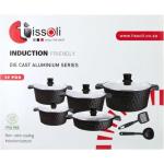 Cast Aluminium Set With Glass Lids 12 Ea