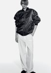 Linen-blend Straight Trousers - White
