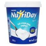 Danone Nutriday Plain Full Cream Yoghurt 900G
