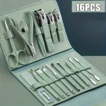 Nail Clippers Manicure Tool Set With Portable Travel Case Cuticle Nippers And Cutter Kit Professional Nail Clippers Pedicure Kit