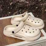 Summer Clogs - Breathable Non-slip Beach & Garden Sandals With Letter Print Design For Men And Women