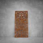 Laser Cut Screen - Design 111 - 1040 X 535 X 20 Matt Silver Indoor