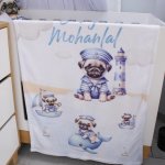Personalised Fleece Blanket Who Let The Pugs Out At Sea