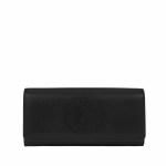 K circle Flap Large Wallet -black nickel