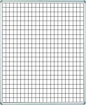 Educational Board Magnetic Whiteboard 1220 920 - White Squares - Side Panel - Option A