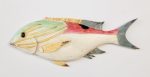 Fish Wall Decor Yellow & Grey 15X43CM