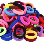 100 Pcs Hair Ties Terry Cloth Hair Ties For Women Multicolor Small Seamless Hair Bands Elastic Ponytail Holders