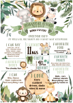 Milestone Board - Cute Safari - A0