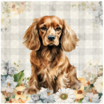 FSC2387 Printed Panel Cocker Spaniel