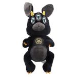 Black Cartoon Bunny Stuffed Doll Halloween Party Funny Animal Plush Toy