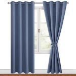 Hiasan Blackout Curtains For Bedroom 52 X 96 Inches Long - Thermal Insulated & Light Blocking Window Curtains For Living Room ki