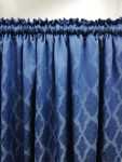 Navy Taped Lined Curtain Buy 1 Get 1 Free