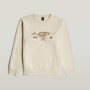 G-star Raw G-star Mens Whitebait Running Dog Sweatshirt - White / 2XL