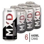 Mxd Vodka & Guarana Flavoured Spirit Cooler Cans 6 X 440ML