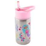 Stephen Joseph Stainless Steel Water Bottles With Flip Top Lid