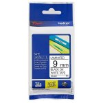 Brother TZE-221 Black On White 9MM Standard Tape