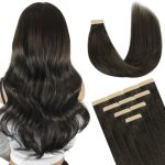 Doores Tape-in Hair Extensions Mocha Brown 20 Inch 10PCS 30G Human Hair Straight