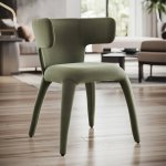 Taurus Dining Chair - Chocolate Green Rust - Rust