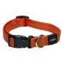 Rogz Utility Medium 16mm Snake Dog Collar - Orange Reflective