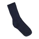 Seamless Casual Crew Socks - Navy - Small