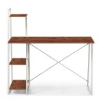Finish Study Desk With Shelves Oak MWTF2028