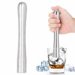Drink Muddler Stainless Steel Cocktail Muddler Lightweight Fruit Smasher Kitchen Ice Mixing Tool For Mojitos Fruit Drinks Bold A