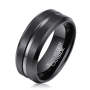 Men's Matte Black Tungsten Ring OY-R-016 - 8