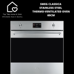 Smeg Classica Stainless Steel Thermo-ventilated Oven 60CM