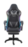 Fine Living Cosmic LED Lights Gaming Chair - Grey & Black