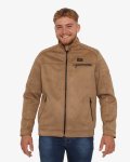 Soviet Mens Castillo Casual Ride Jacket In Dark Sand - Dark Sand 2XL